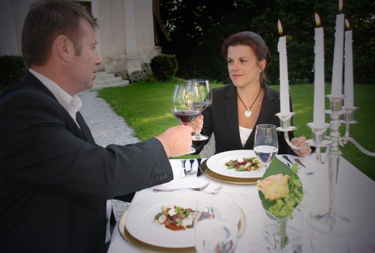 Candlelight Dinner für 2 Personen im Schloss Kornberg | Steiermark